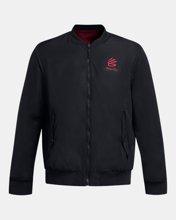 Men's Curry x Bruce Lee Lunar New Year Boucle 'Fire' Bomber Men's Curry x Bruce Lee Lunar New Year Boucle 'Fire' Bomber